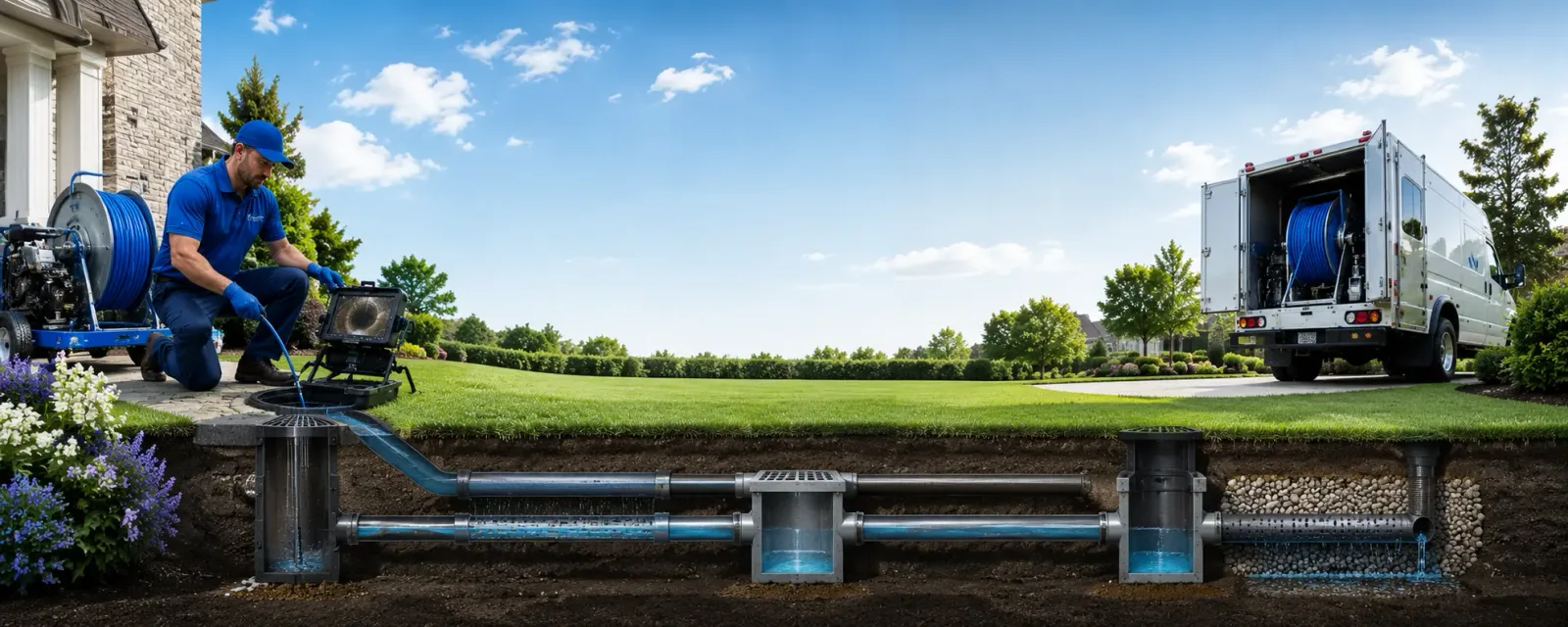 Outdoor drain cleaning information for Woodcliff Lake, NJ